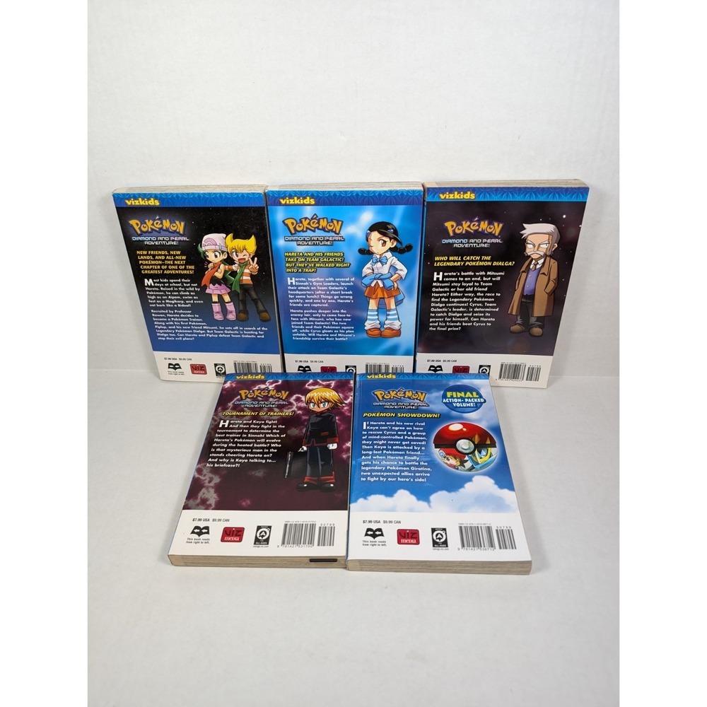 Pokemon Diamond & Pearl Adventure Manga Lot Vol 1 4 5 6 8 & Darkrai English - Picture 6 of 6